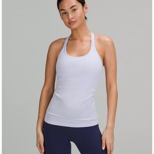 Lululemon Ebb To Street Tank blue/grey color size 4